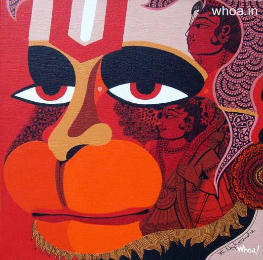 Lord Hanuman Super Wallpaper, Mobile Image, Art Image Of Lord Hanuman